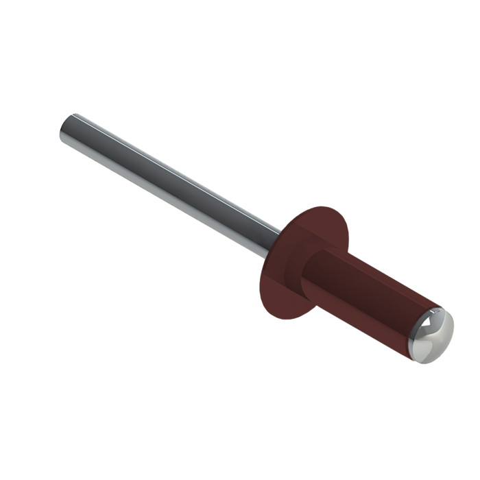 Заклёпка вытяжная Daxmer 3,2х8 RAL 3009 (20х1000шт) ал/ст