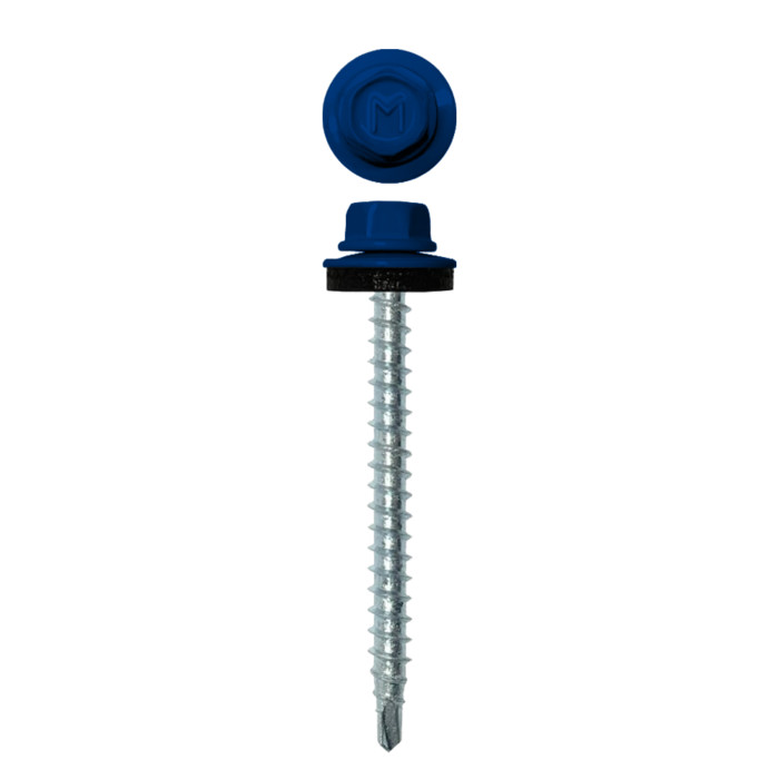 Саморез кровельный Daxmer 4,8х50 RAL 5002 (150) сверло №1