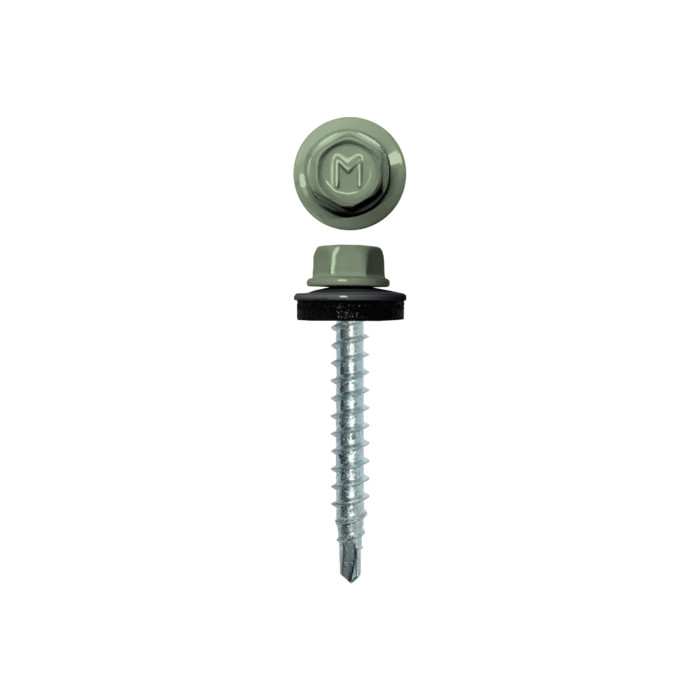 Саморез кровельный Daxmer 4,8х35 RAL 6019 (250) сверло №1