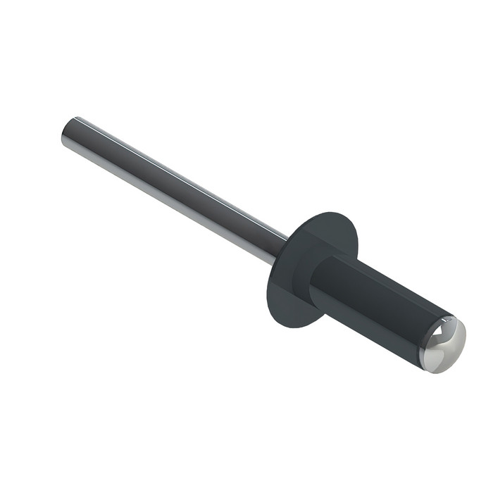 Заклёпка вытяжная Daxmer 4,8х12 RAL 7011 (500шт) нерж/нерж